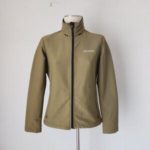 Rossignol Women's Soft Shell Fleece Lined Full-Zip Warm Active Jacket Green